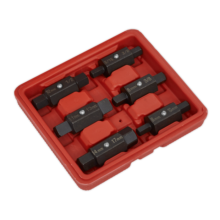 Double End Oil Drain Plug Key Set 6pc | AK658