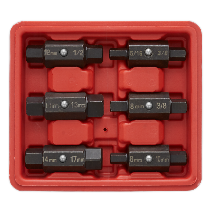 Double End Oil Drain Plug Key Set 6pc | AK658