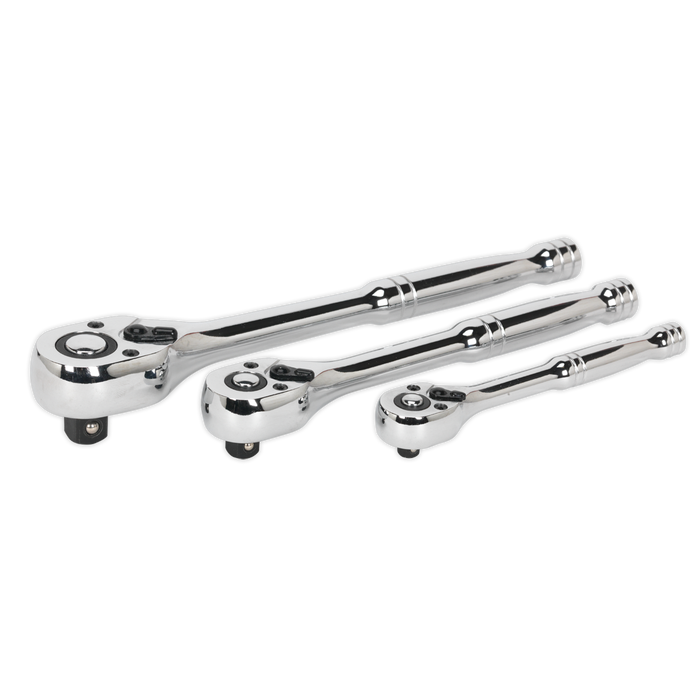 Premier Pear-Head Ratchet Wrench Set with Flip Reverse 3pc | AK6672
