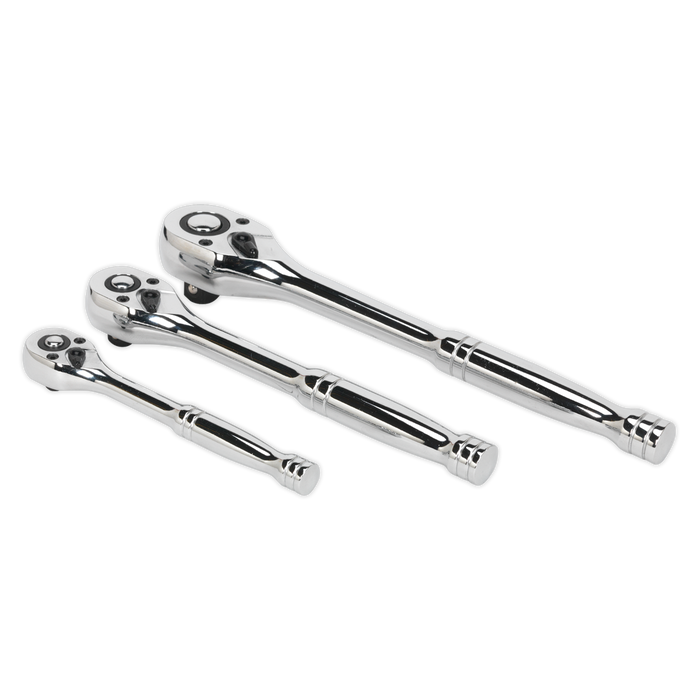 Premier Pear-Head Ratchet Wrench Set with Flip Reverse 3pc | AK6672