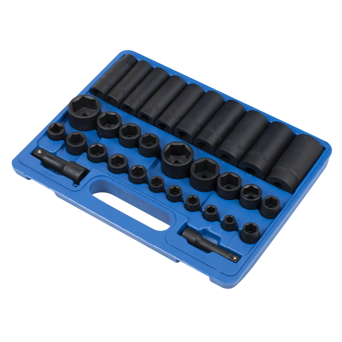 Premier Metric/Imperial Impact Socket Set 3/8" & 1/2"Sq Drive 32pc | AK681