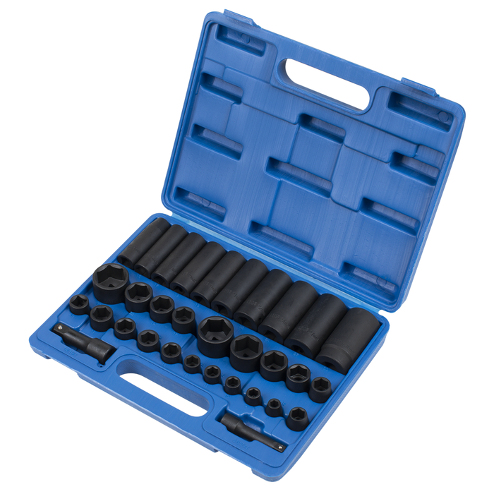 Premier Metric/Imperial Impact Socket Set 3/8" & 1/2"Sq Drive 32pc | AK681