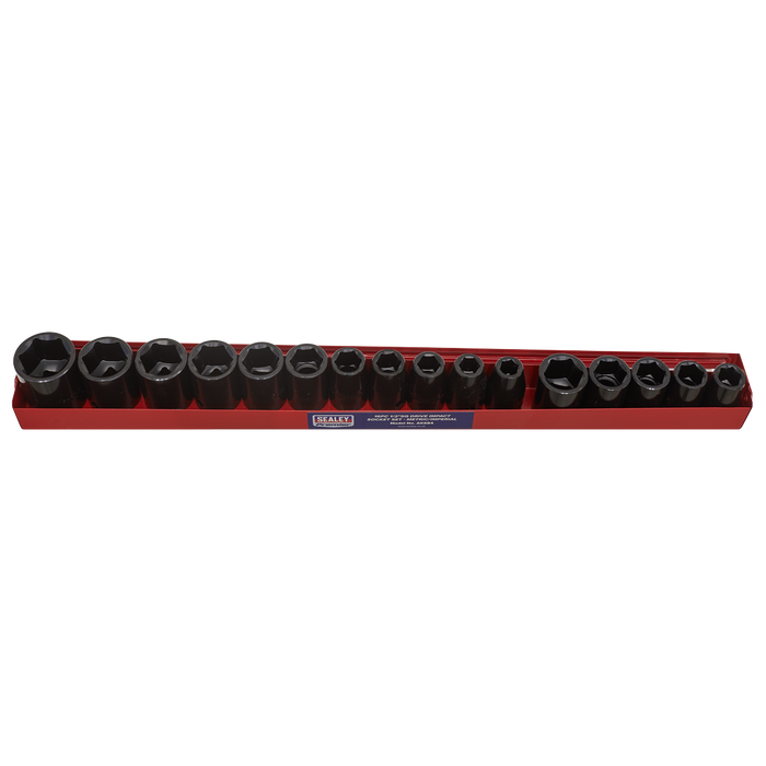 Premier Metric/Imperial Impact Socket Set 1/2"Sq Drive 16pc | AK684