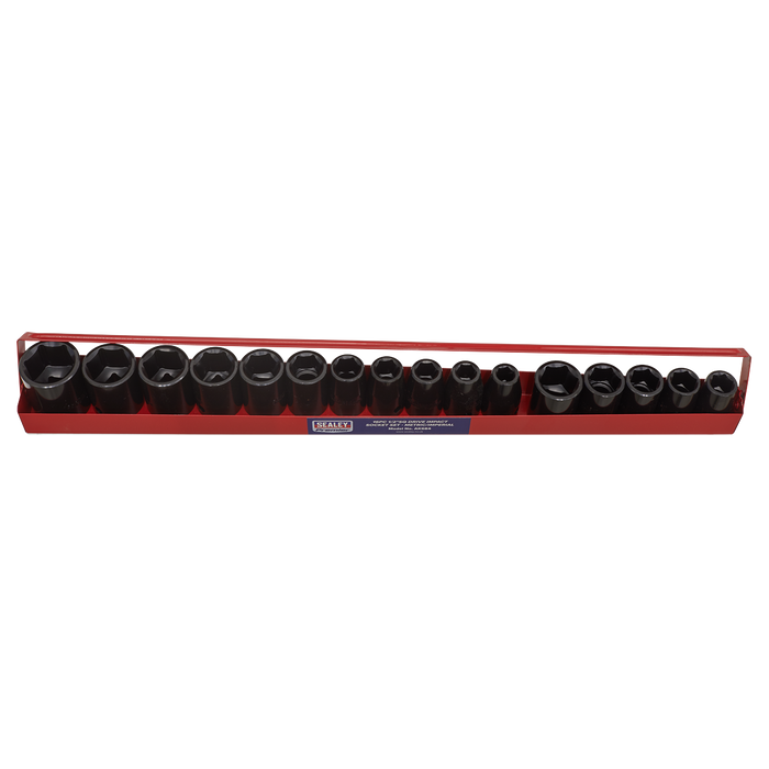 Premier Metric/Imperial Impact Socket Set 1/2"Sq Drive 16pc | AK684