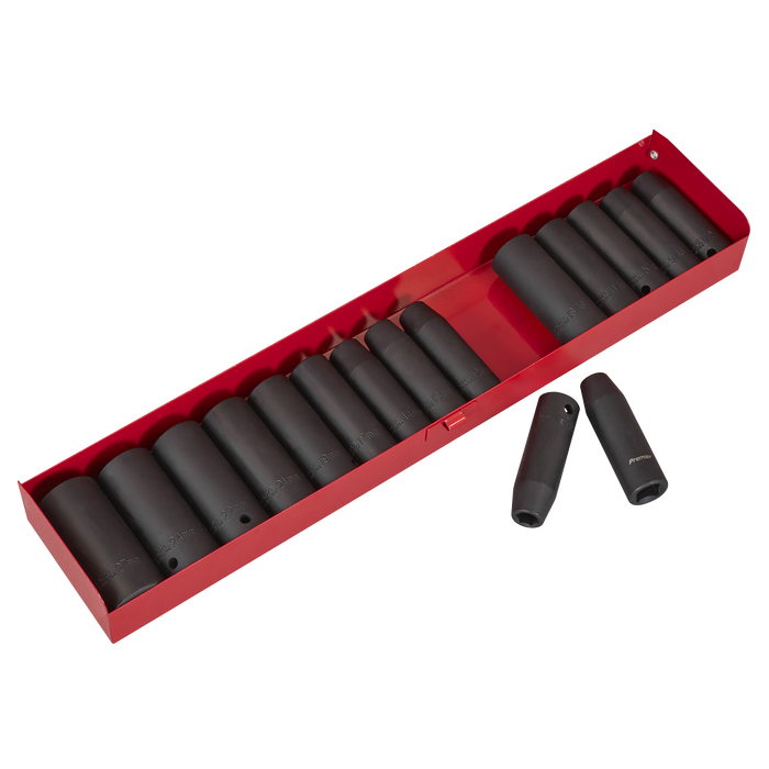 Premier Metric/Imperial Deep Impact Socket Set 1/2"Sq Drive 16pc | AK685