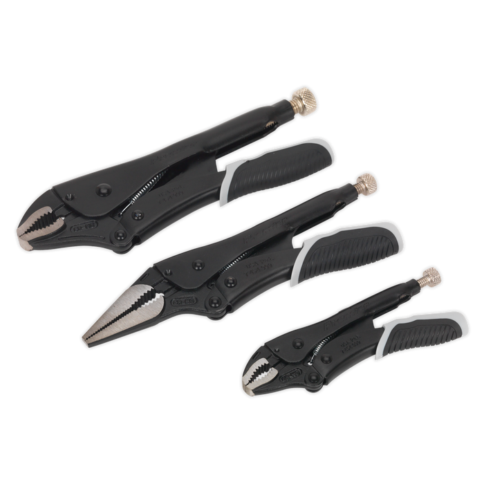 Premier Black Quick Release Locking Pliers Set 3pc | AK6863B