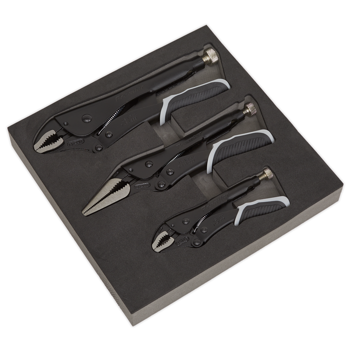Premier Black Quick Release Locking Pliers Set 3pc | AK6863B