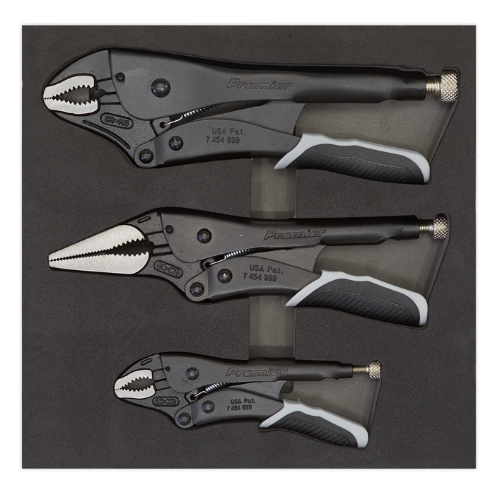 Premier Black Quick Release Locking Pliers Set 3pc | AK6863B