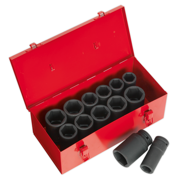 Premier Metric/Imperial Deep Impact Socket Set 3/4"Sq Drive 13pc | AK687