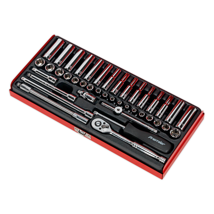 Premier Metric/Imperial Socket Set 1/4"Sq Drive 41pc | AK690