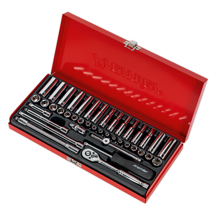 Premier Metric/Imperial Socket Set 1/4"Sq Drive 41pc | AK690