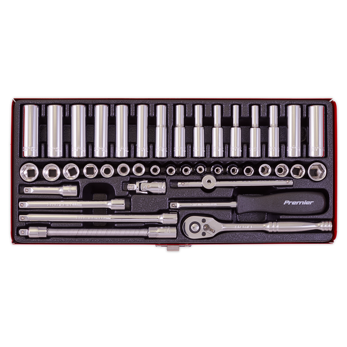 Premier Metric/Imperial Socket Set 1/4"Sq Drive 41pc | AK690