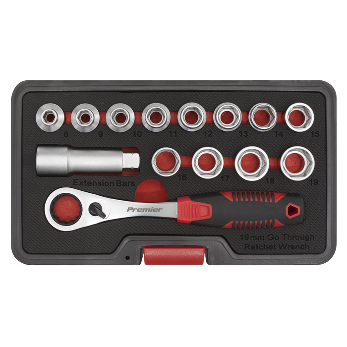 Premier Low Profile Go-Through Socket Set 14pc | AK6926