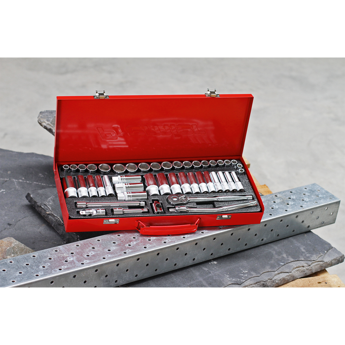 Premier Metric/Imperial Socket Set 3/8"Sq Drive 45pc | AK692