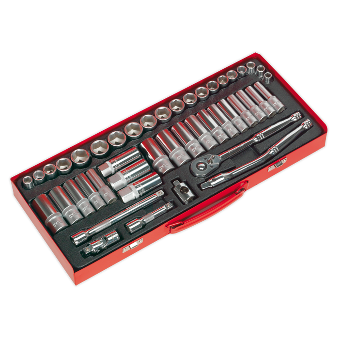 Premier Metric/Imperial Socket Set 3/8"Sq Drive 45pc | AK692