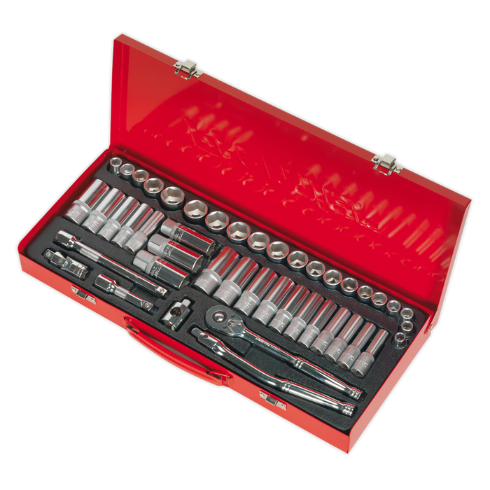 Premier Metric/Imperial Socket Set 3/8"Sq Drive 45pc | AK692