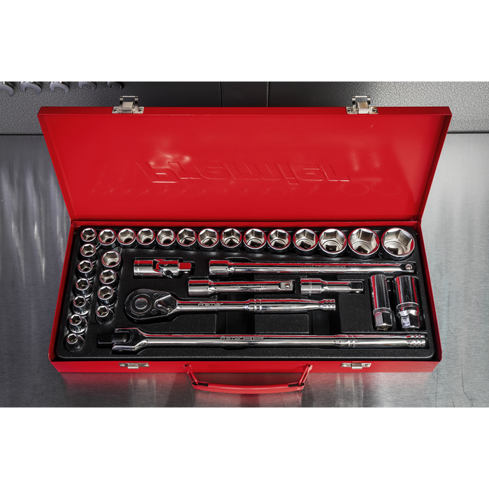Premier Metric/Imperial Socket Set 1/2"Sq Drive 32pc | AK693