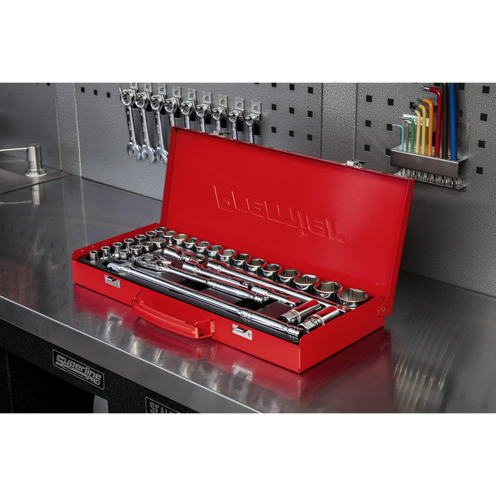 Premier Metric/Imperial Socket Set 1/2"Sq Drive 32pc | AK693