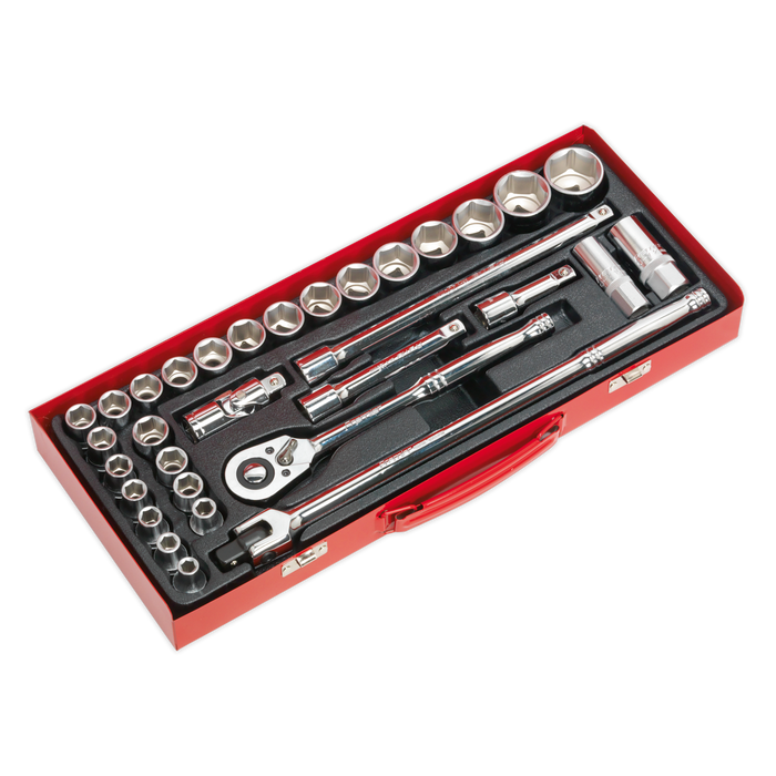 Premier Metric/Imperial Socket Set 1/2"Sq Drive 32pc | AK693