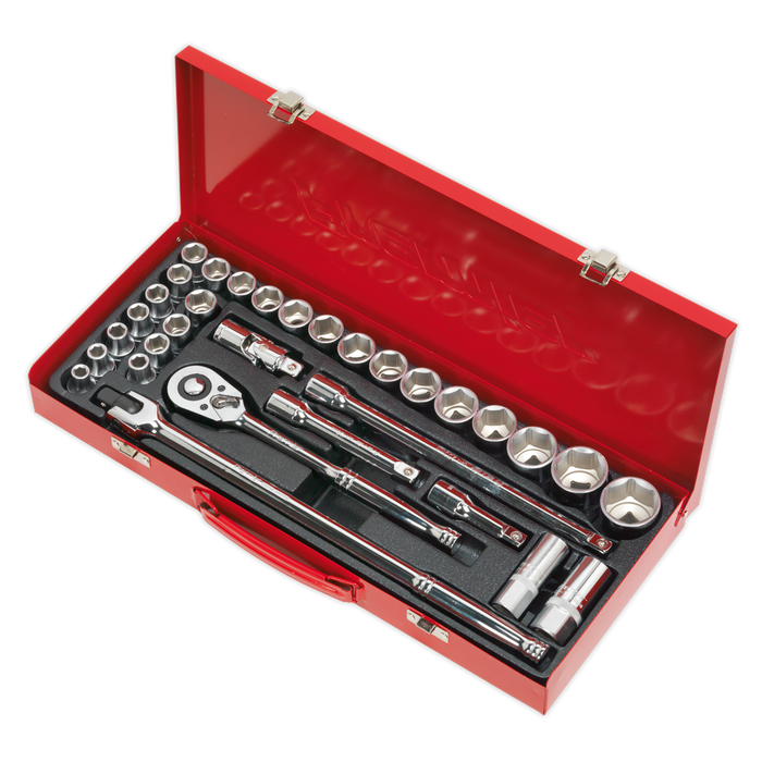 Premier Metric/Imperial Socket Set 1/2"Sq Drive 32pc | AK693