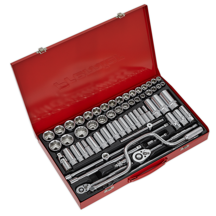 Premier Metric/Imperial/Whitworth Socket Set 3/8" & 1/2"Sq Drive 64pc | AK694