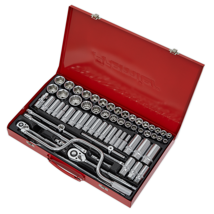 Premier Metric/Imperial/Whitworth Socket Set 3/8" & 1/2"Sq Drive 64pc | AK694