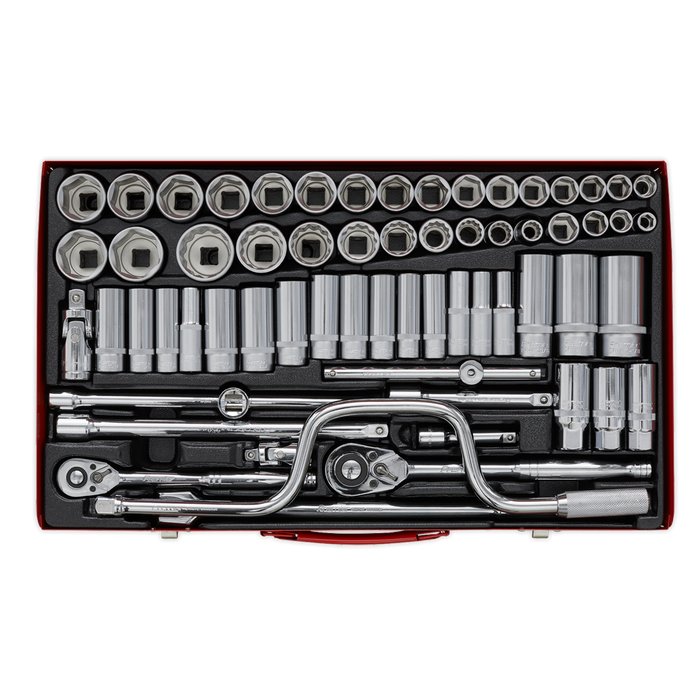 Premier Metric/Imperial/Whitworth Socket Set 3/8" & 1/2"Sq Drive 64pc | AK694