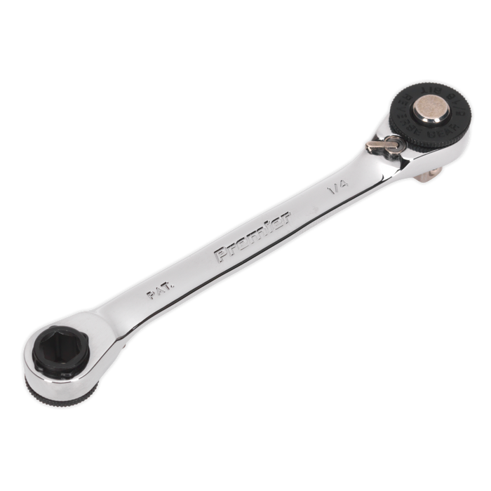 Premier Ratchet Spanner 1/4"Hex x 5/16"Hex Drive with 1/4"Sq Drive Adaptor | AK6967