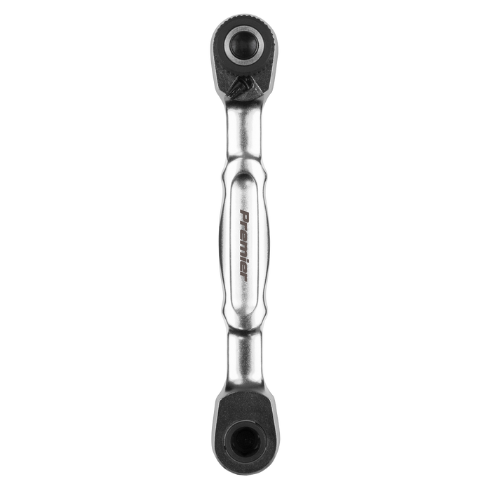Micro Ratchet Bit Driver & Wrench 1/4"Sq & 1/4"Hex Drive | AK6972