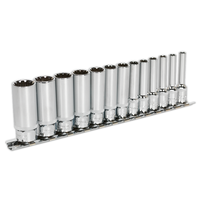 Premier Total Drive® Deep Socket Set 1/4"Sq Drive 13pc | AK69813D