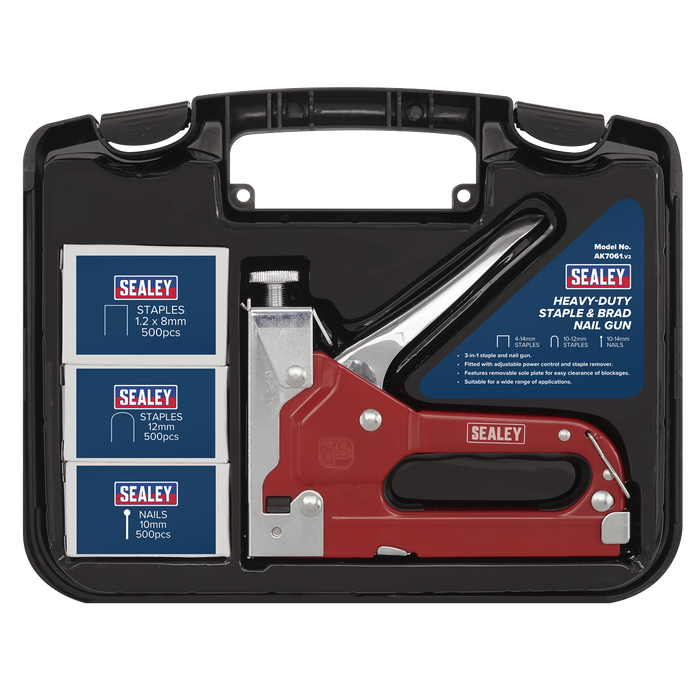 Premier Heavy-Duty Staple & Brad Nail Gun | AK7061