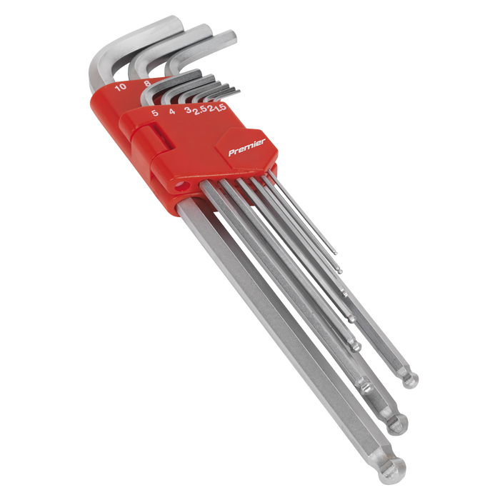 Premier Extra-Long Ball-End Hex Key Set 9pc | AK7140