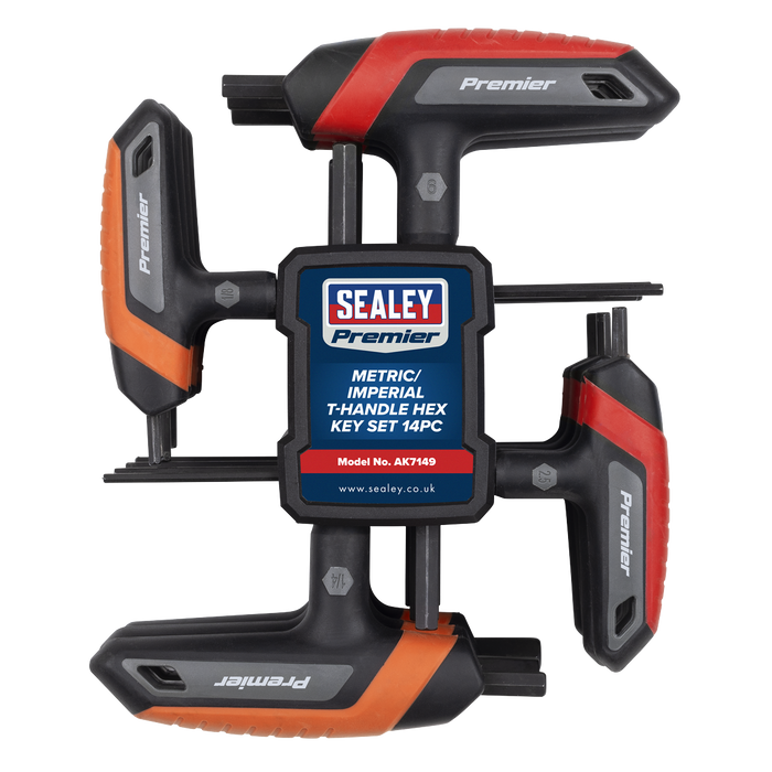 Premier Metric/Imperial T-Handle Hex Key Set 14pc | AK7149