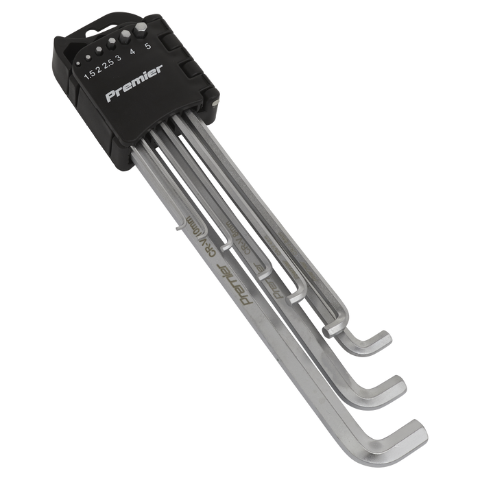 Premier Extra-Long Stubby Element Hex Key Set 9pc | AK7174