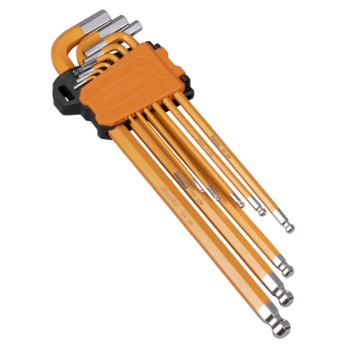 Premier Imperial Extra-Long Ball-End Hex Key Set 9pc | AK7175