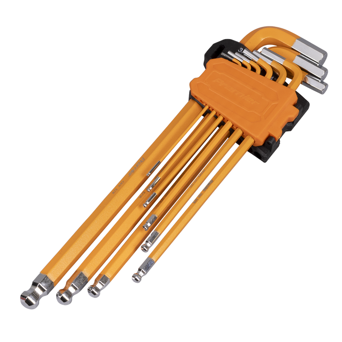 Premier Imperial Extra-Long Ball-End Hex Key Set 9pc | AK7175