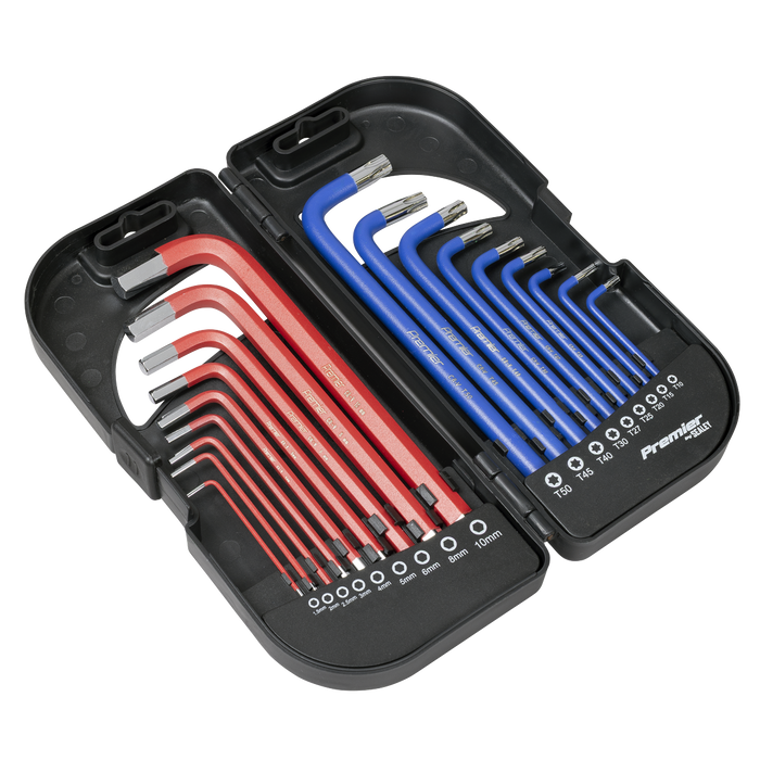 Long Anti-Slip TRX-Star* & Ball-End Hex Key Set 18pc | AK7176
