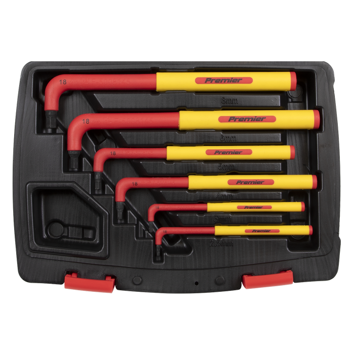 Premier Extra-Long Hex Key Set 6pc - VDE Approved | AK7177