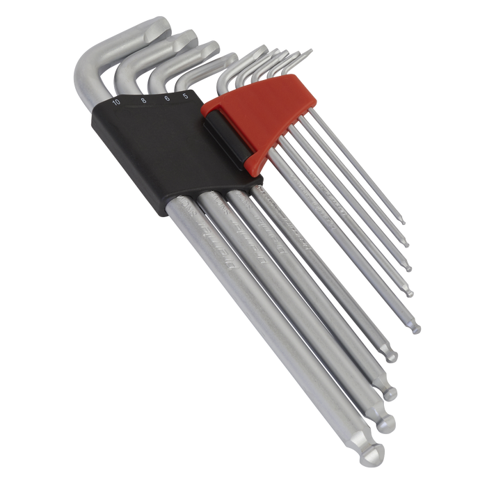 Premier Lock-On™ Extra-Long Ball-End Hex Key Set 9pc | AK7180