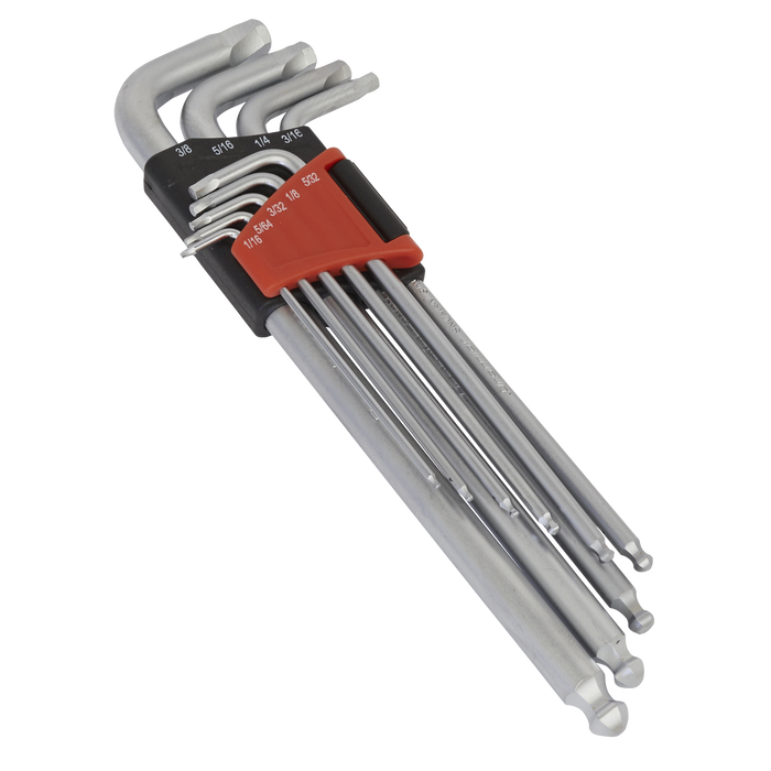 Premier Imperial Lock-On™ Extra-Long Ball-End Hex Key Set 9pc | AK7181