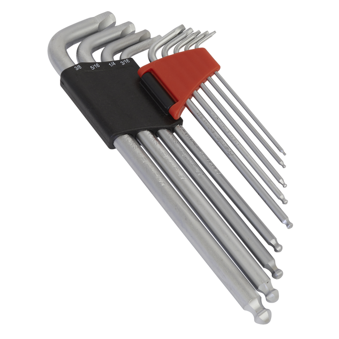 Premier Imperial Lock-On™ Extra-Long Ball-End Hex Key Set 9pc | AK7181
