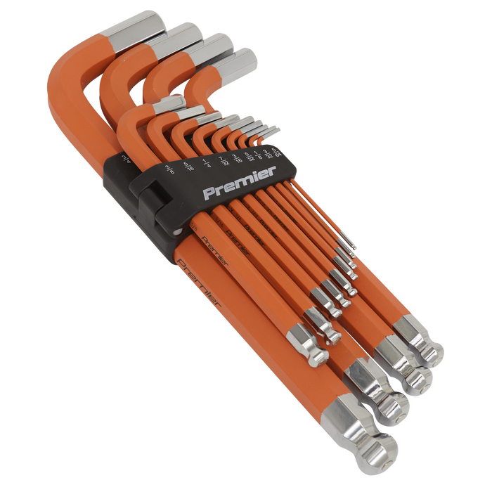 Premier Imperial Jumbo Anti-Slip Ball-End Hex Key Set 13pc | AK71870