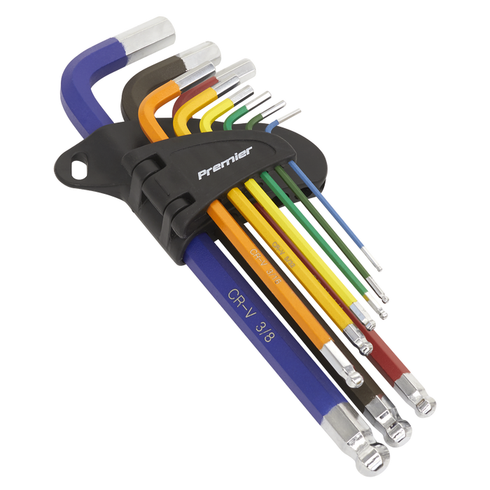 Premier Imperial Long Ball-End Hex Key Set 9pc | AK7197