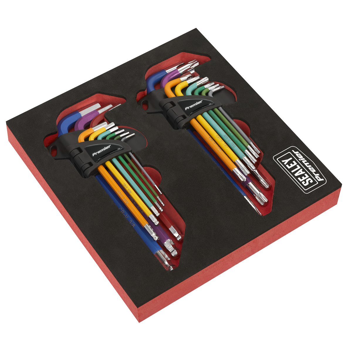 TRX-Star* & Ball-End Hex Key Set 18pc Long Anti-Slip | AK7199 — SBT Ltd.