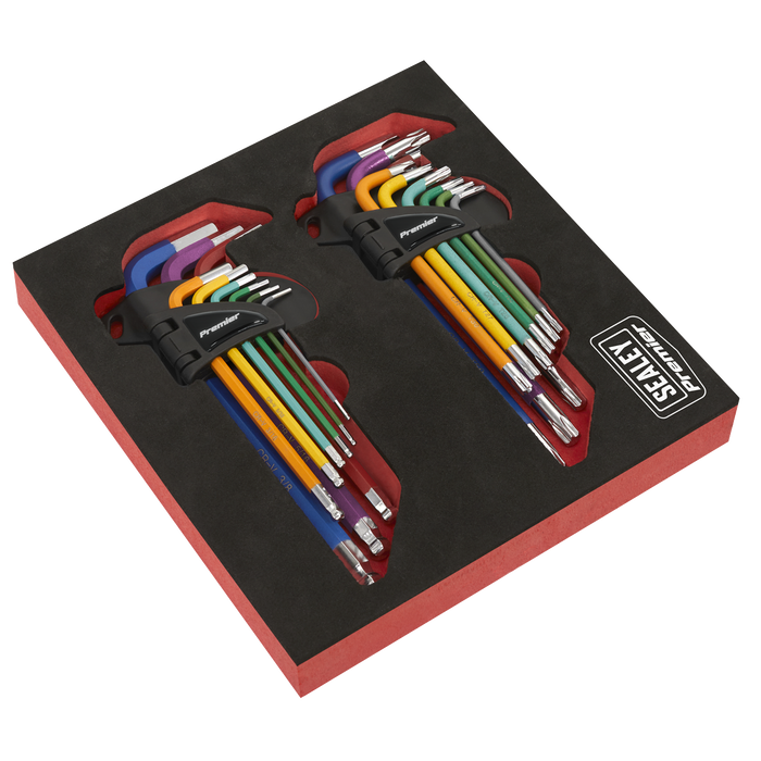 TRX-Star* & Ball-End Hex Key Set 18pc Long Anti-Slip | AK7199