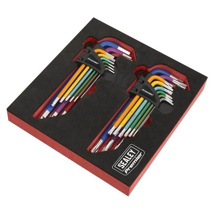TRX-Star* & Ball-End Hex Key Set 18pc Long Anti-Slip | AK7199