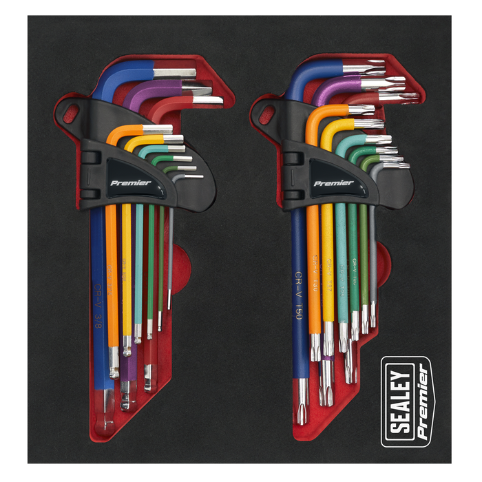 TRX-Star* & Ball-End Hex Key Set 18pc Long Anti-Slip | AK7199