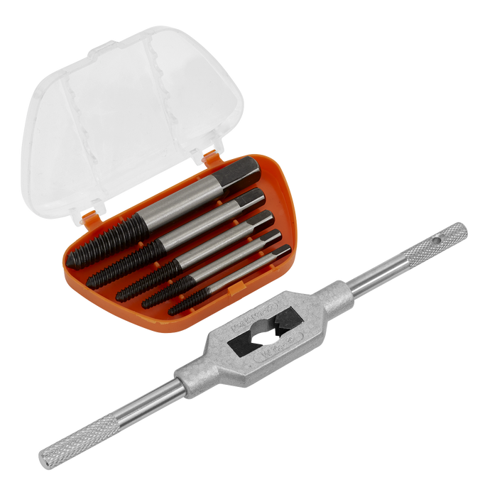 Helix Type Screw Extractor Set with Wrench 6pc | AK721