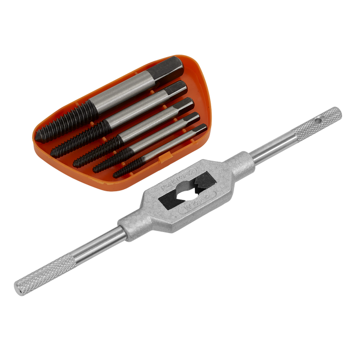 Helix Type Screw Extractor Set with Wrench 6pc | AK721