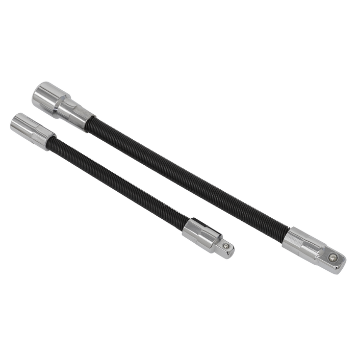 Premier Flexible Extension Adaptor Set 1/4"Sq x 150mm & 3/8"Sq x 200mm 2pc | AK7341